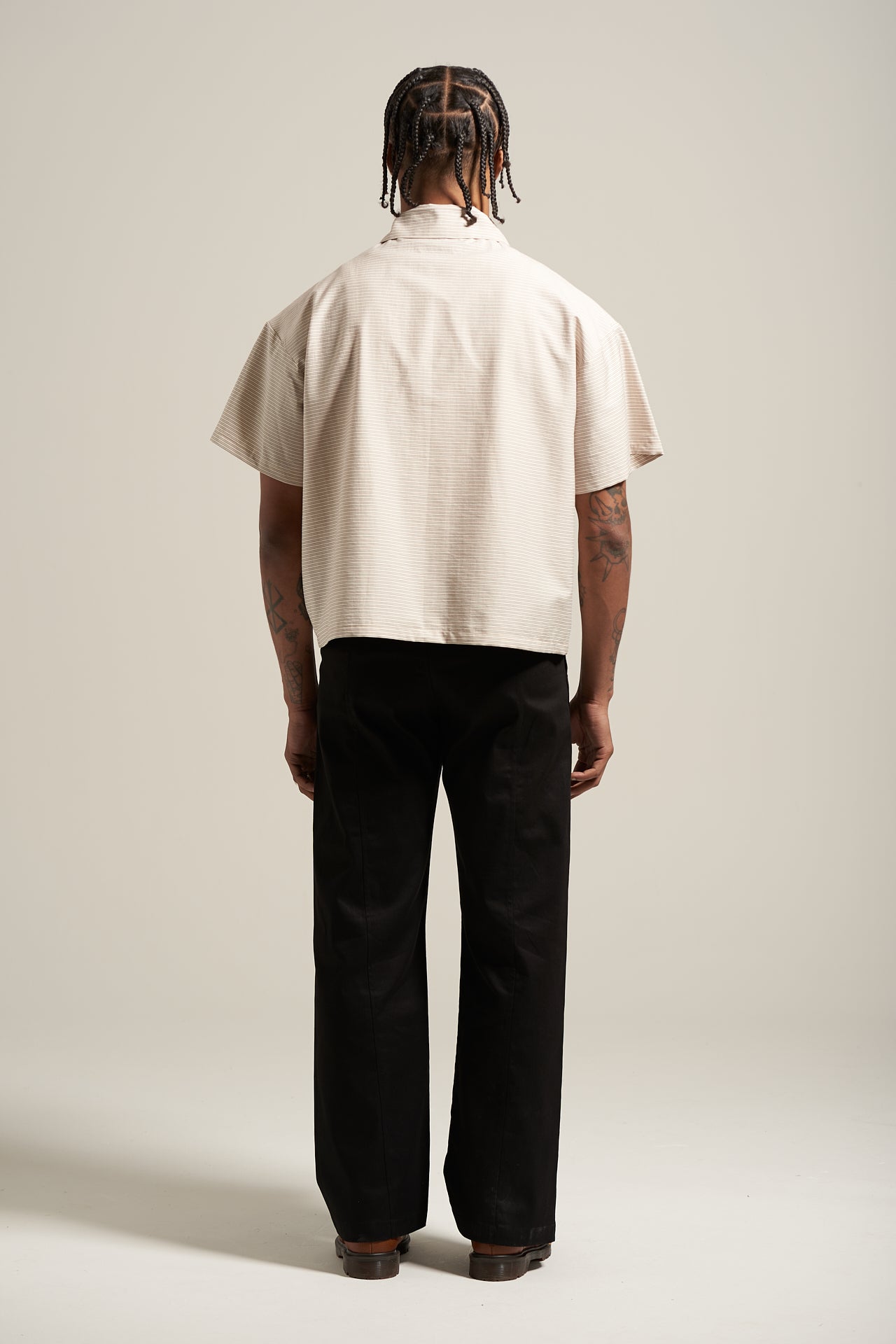 The Ivory Stripe Bowling Shirt