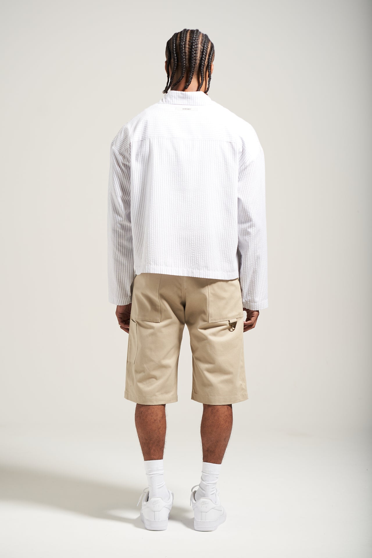 The Stone Pleated Work Short