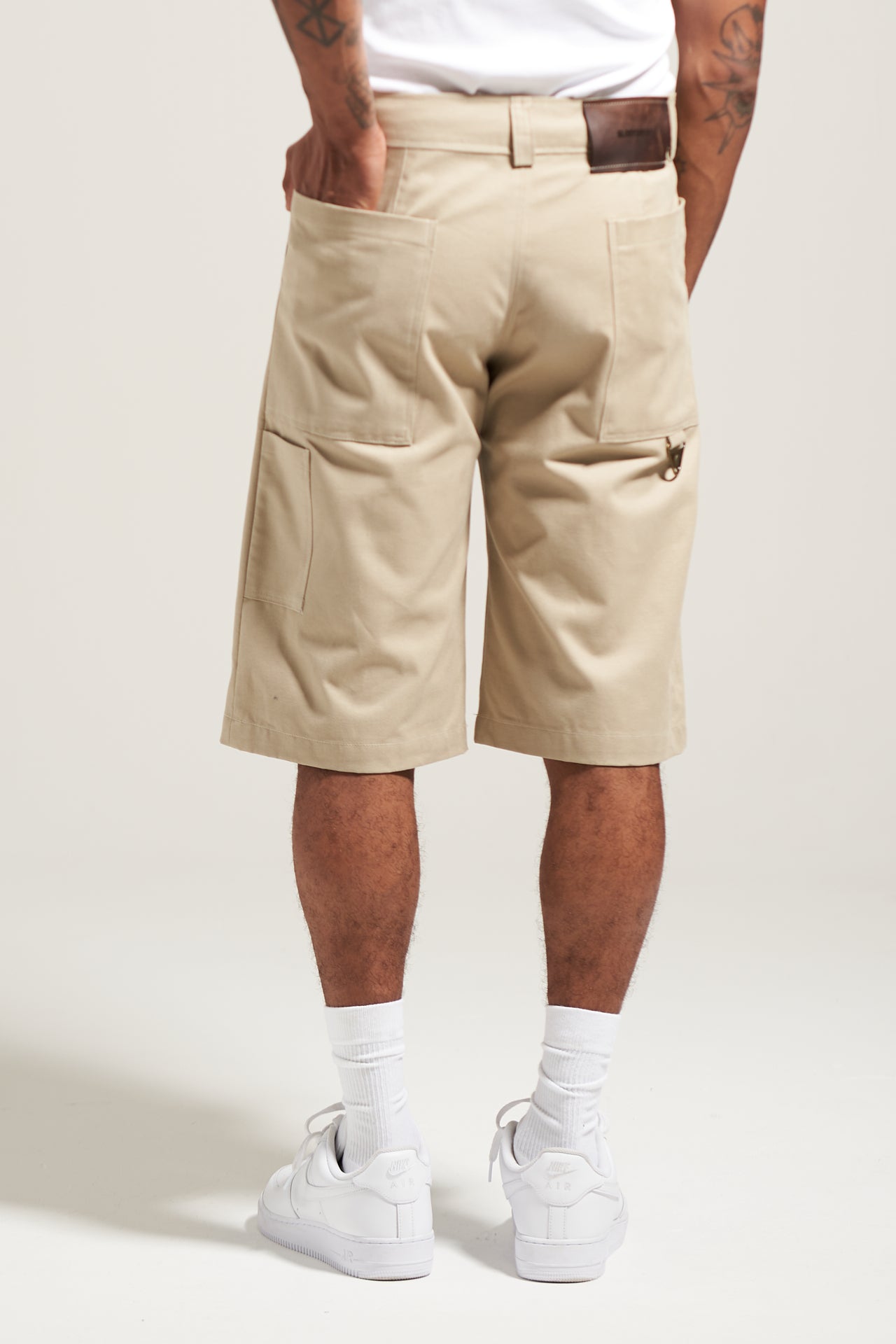 The Stone Pleated Work Short