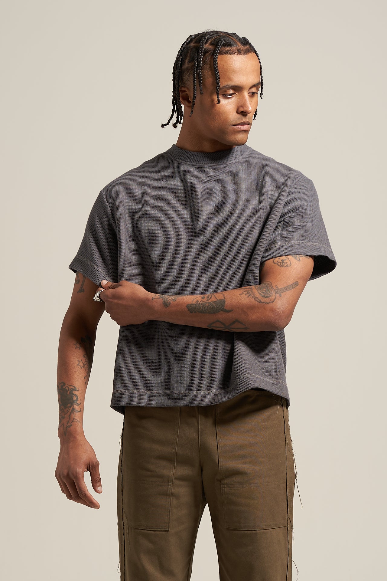 The Slate Waffle Tee
