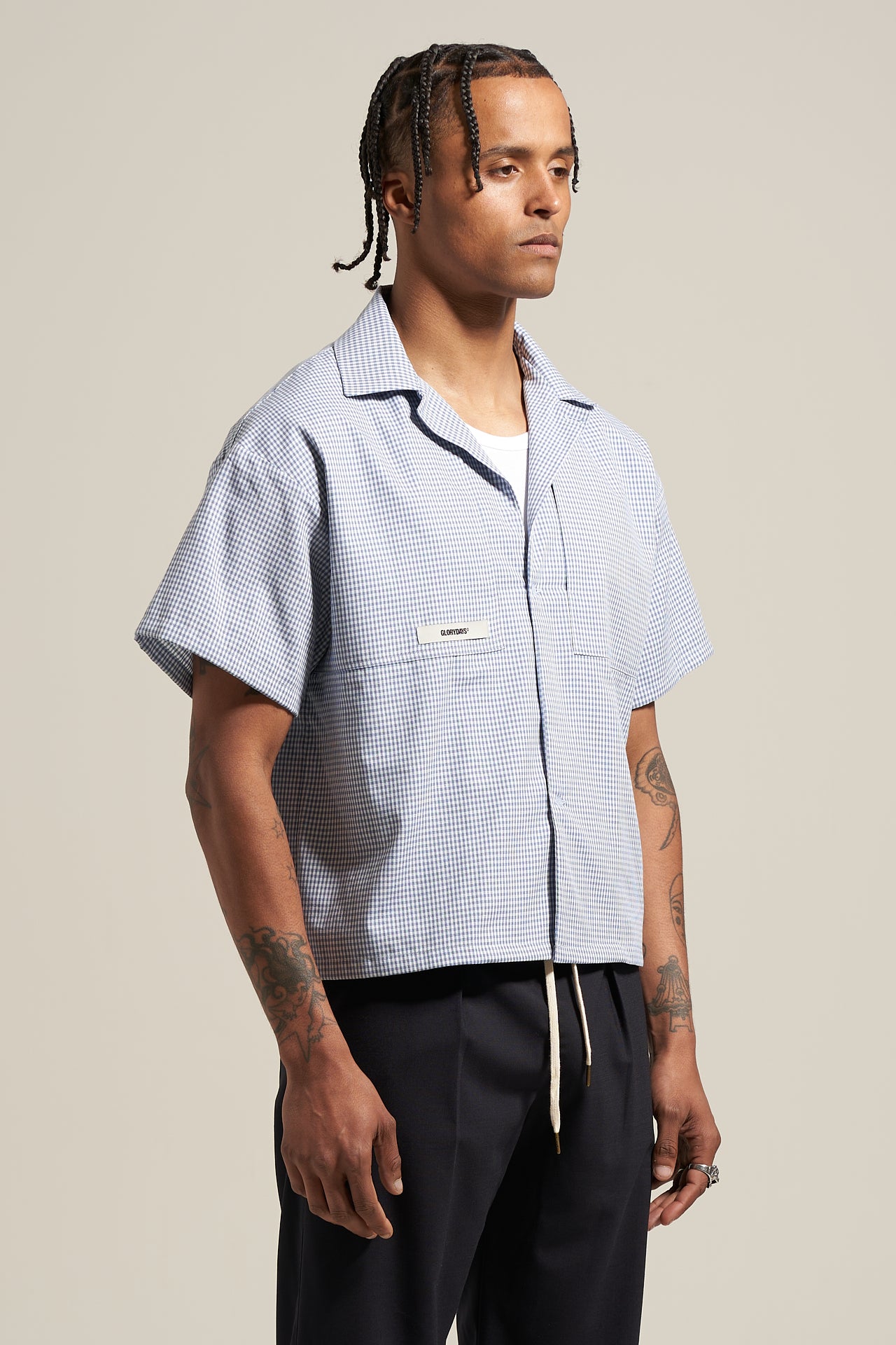 The Sky Gingham Bowling Shirt