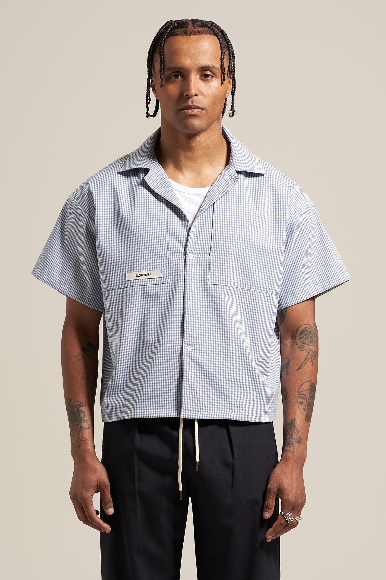 The Sky Gingham Bowling Shirt