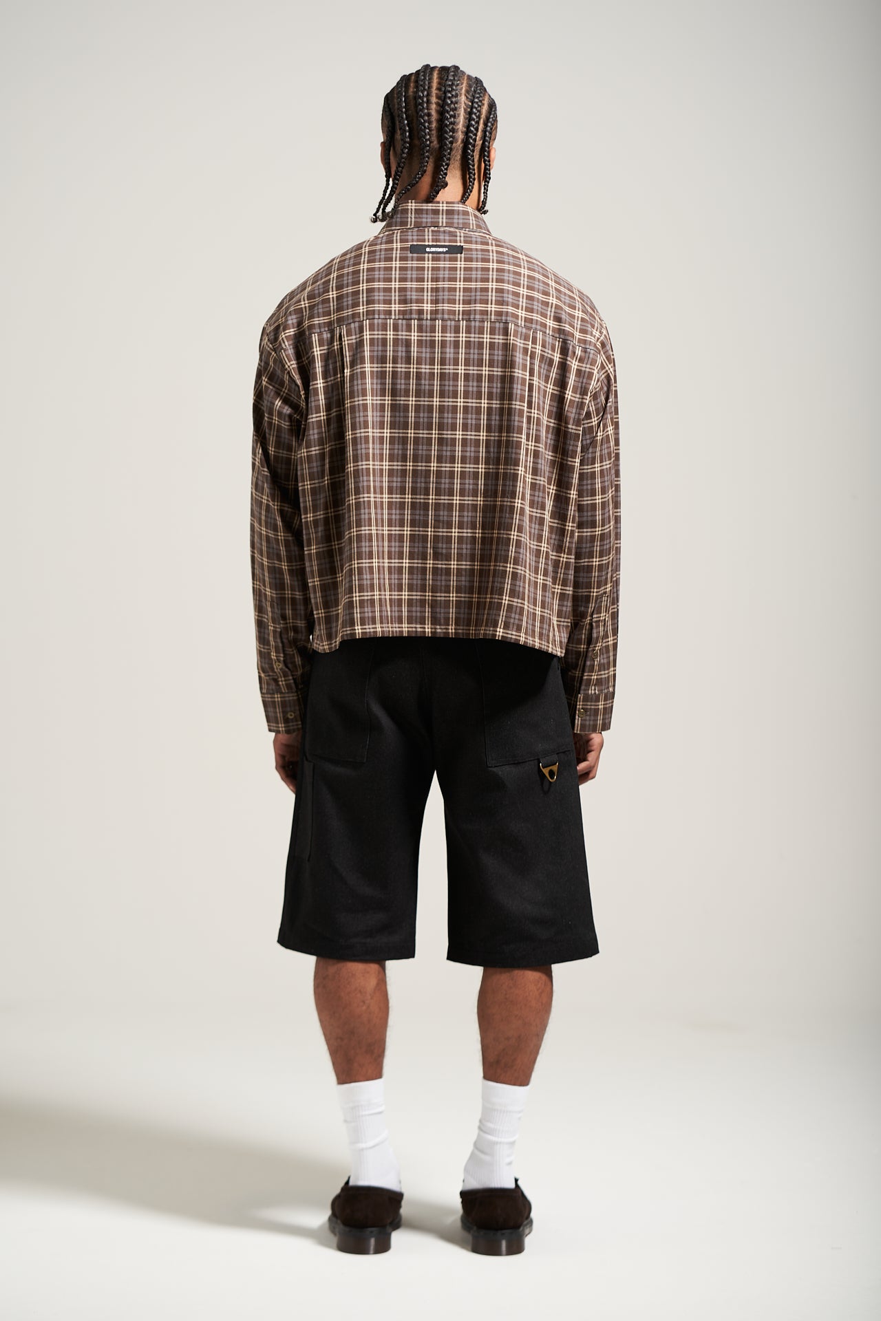 The Raw Denim Pleated Work Short