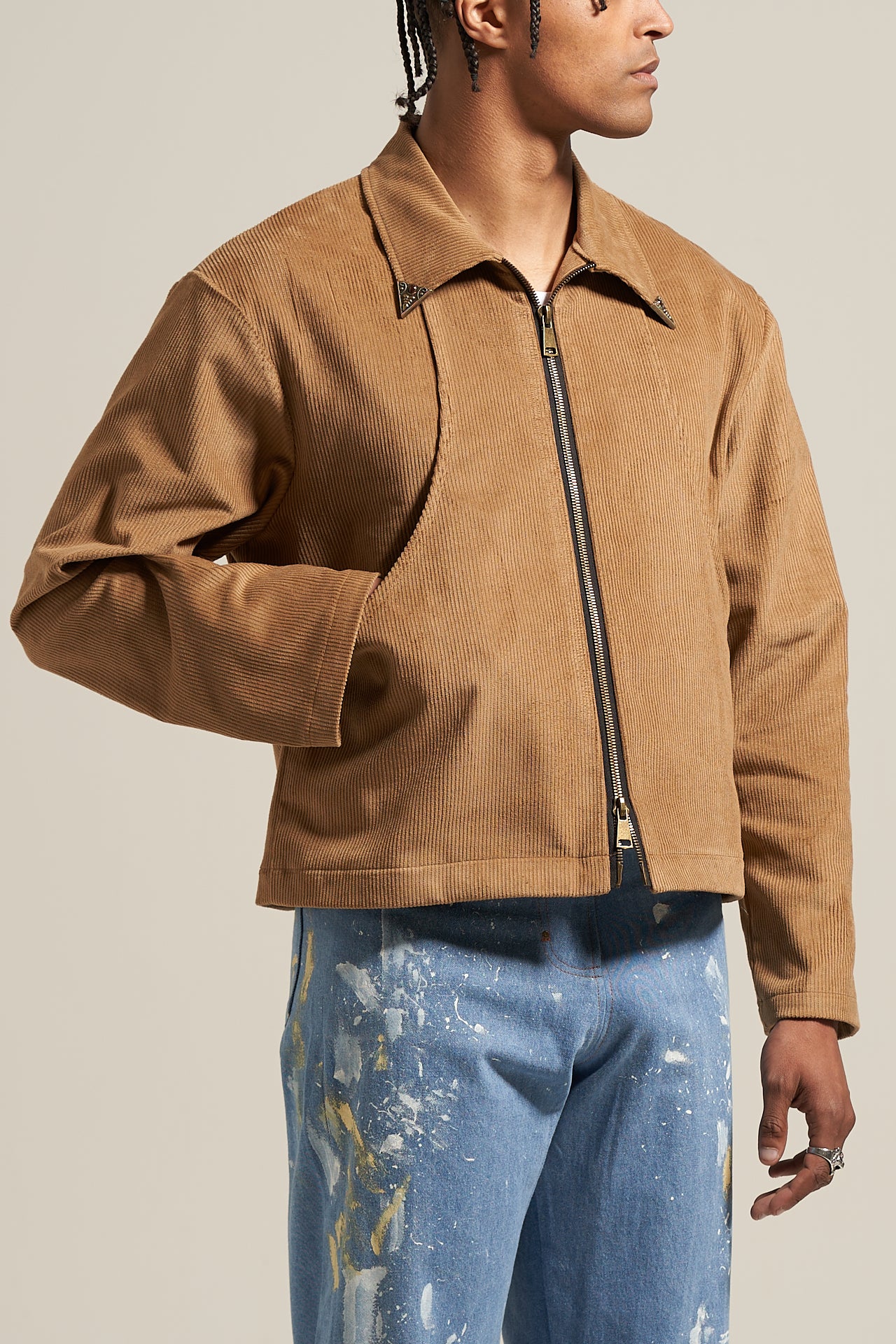 The Amber Cord Flight Jacket