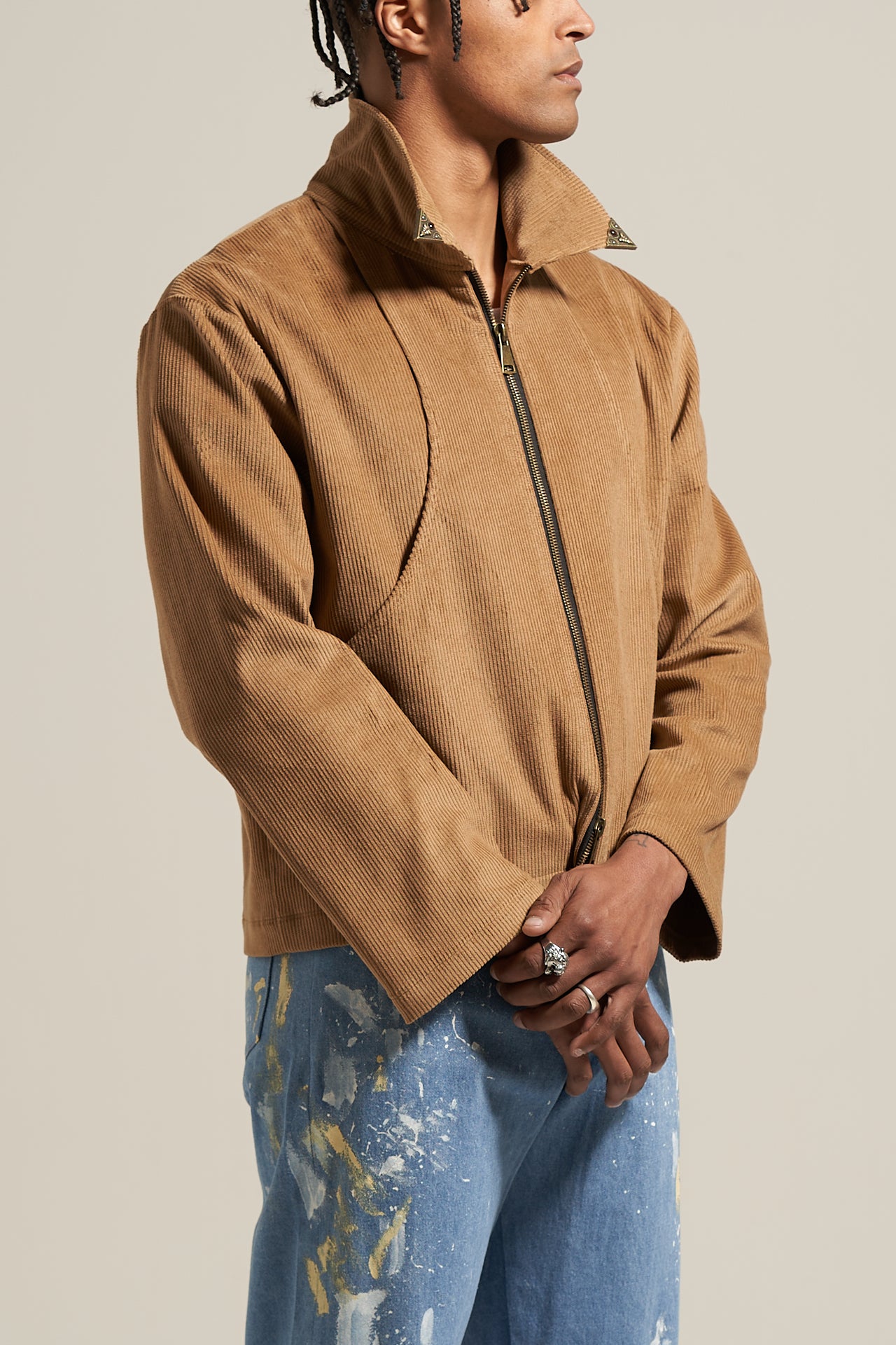 The Amber Cord Flight Jacket