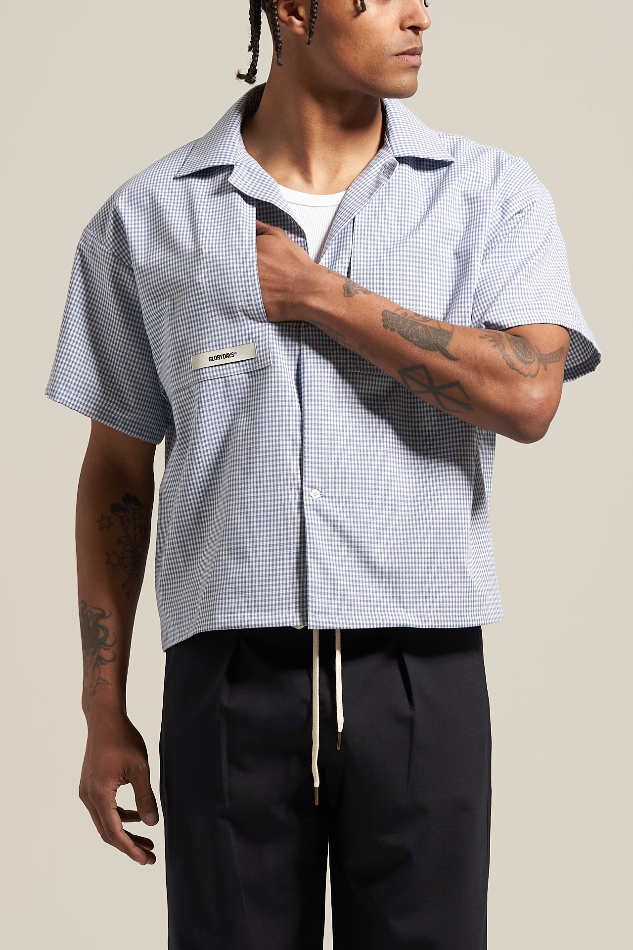 The Sky Gingham Bowling Shirt