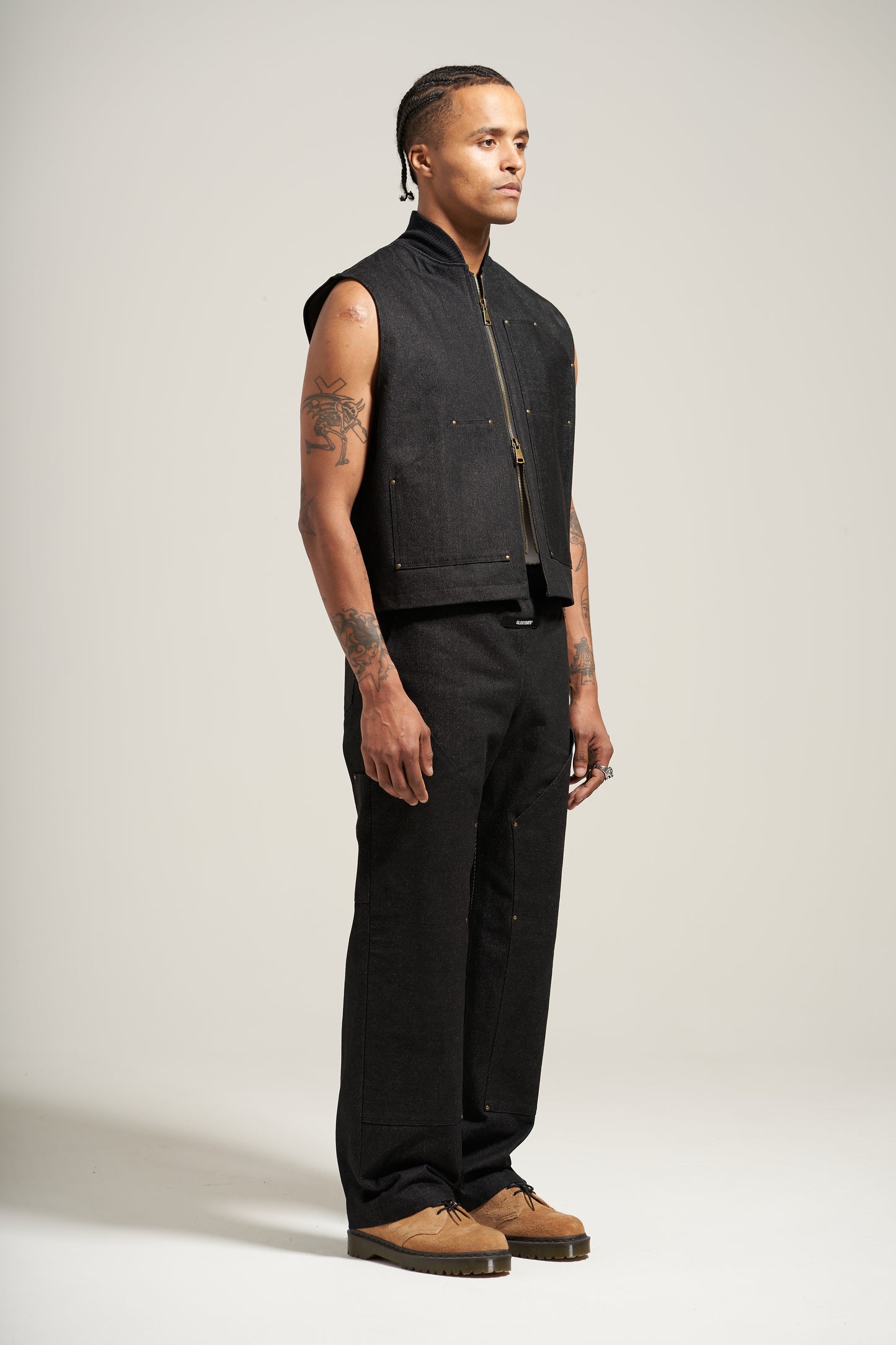 The Raw Black Carpenter Vest