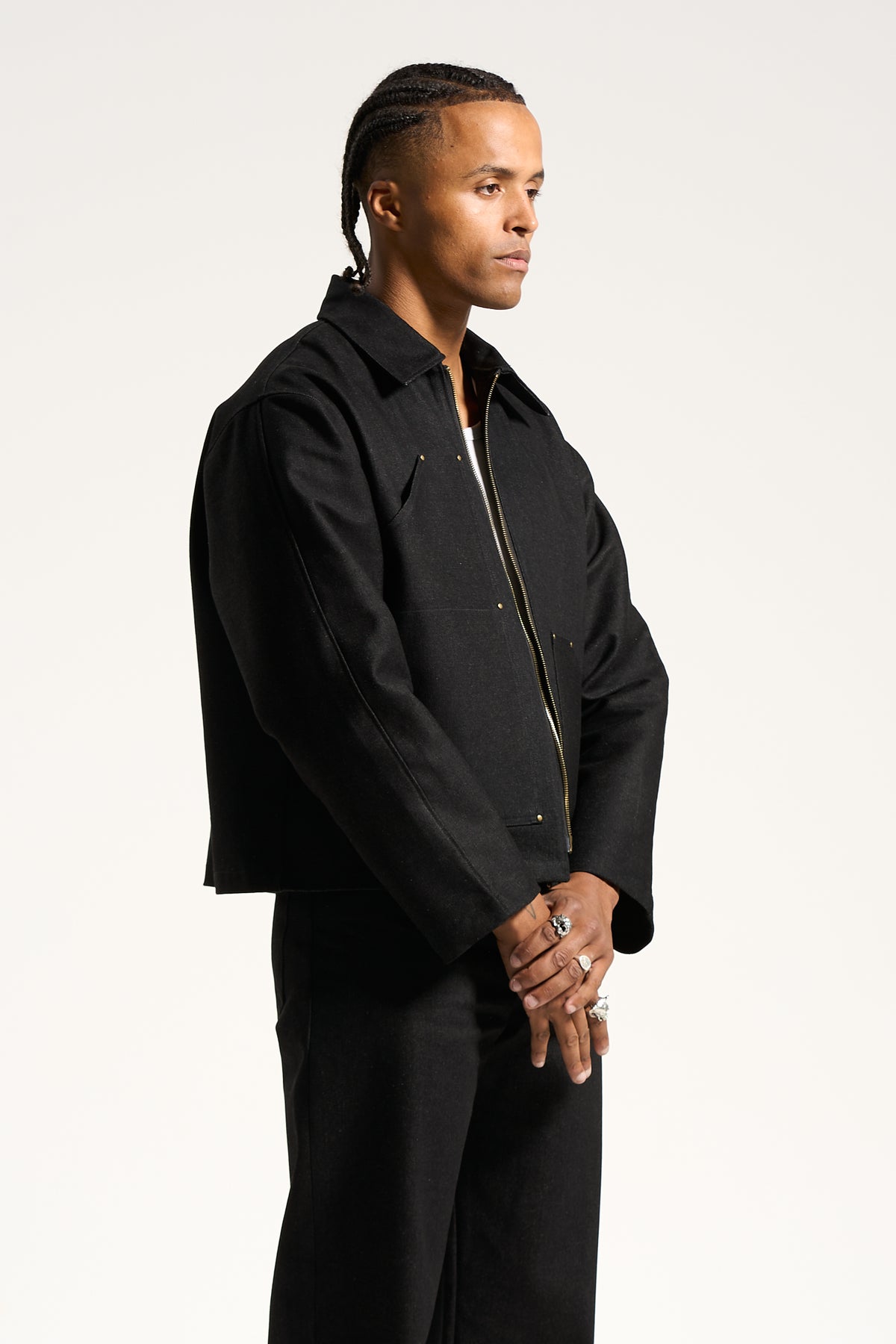The Raw Black Carpenter Jacket