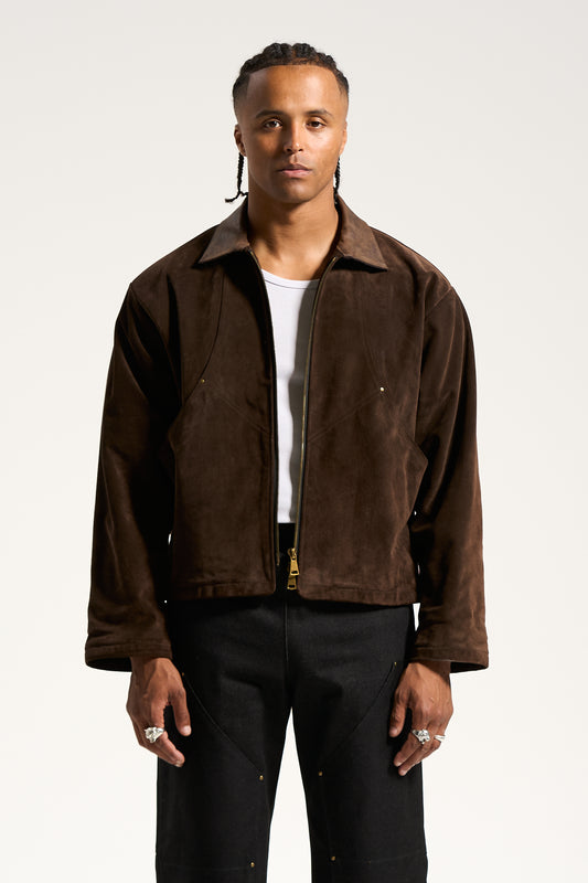 The Umber Suede Flight Jacket