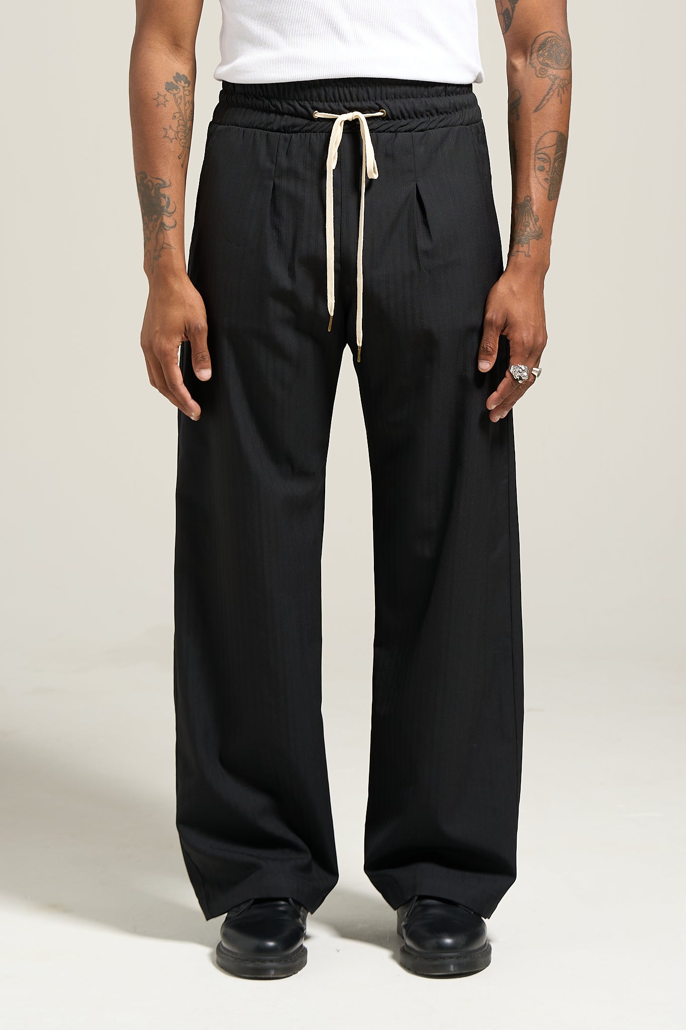 The Blackout Herringbone Flow Pant