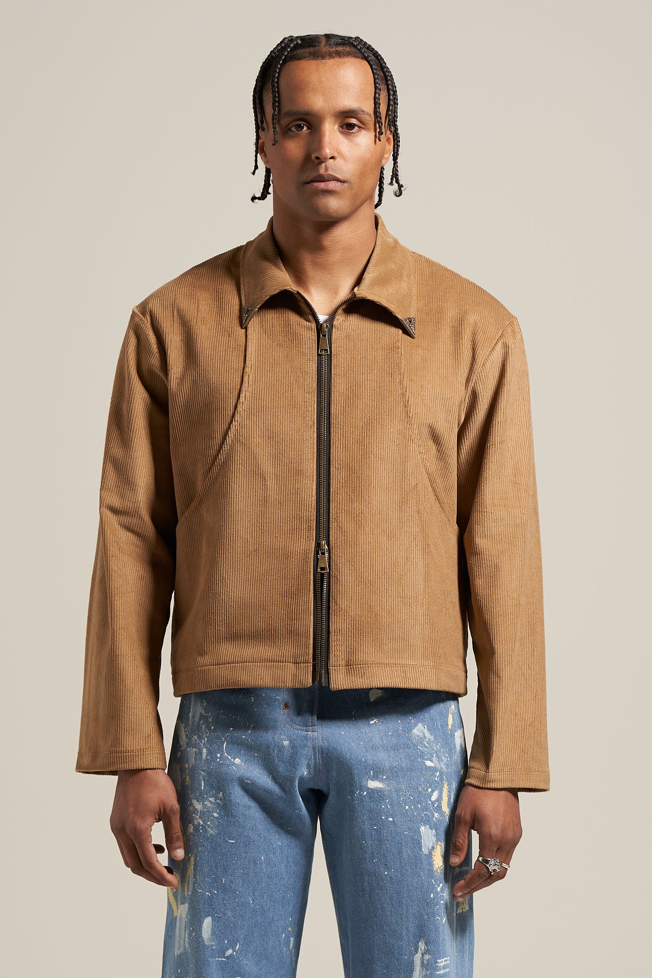 The Amber Cord Flight Jacket